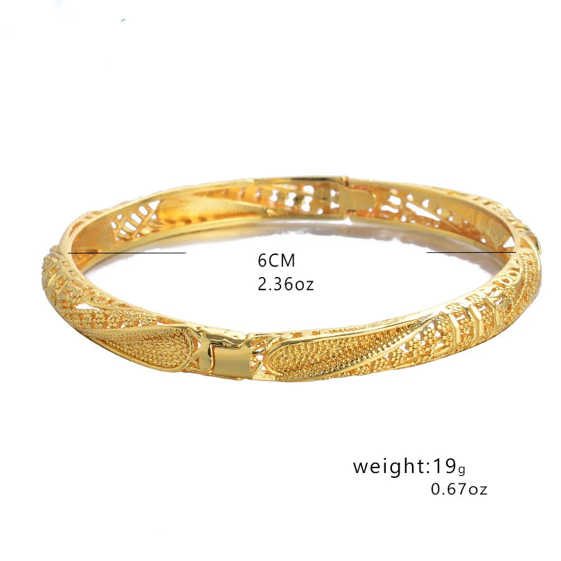 24k Bangles Girls Dubai Gold Color Turkish Egyptian Algeria Indian Moroccan Saudi Gold Color Bangles Kids Bangles Jewelry