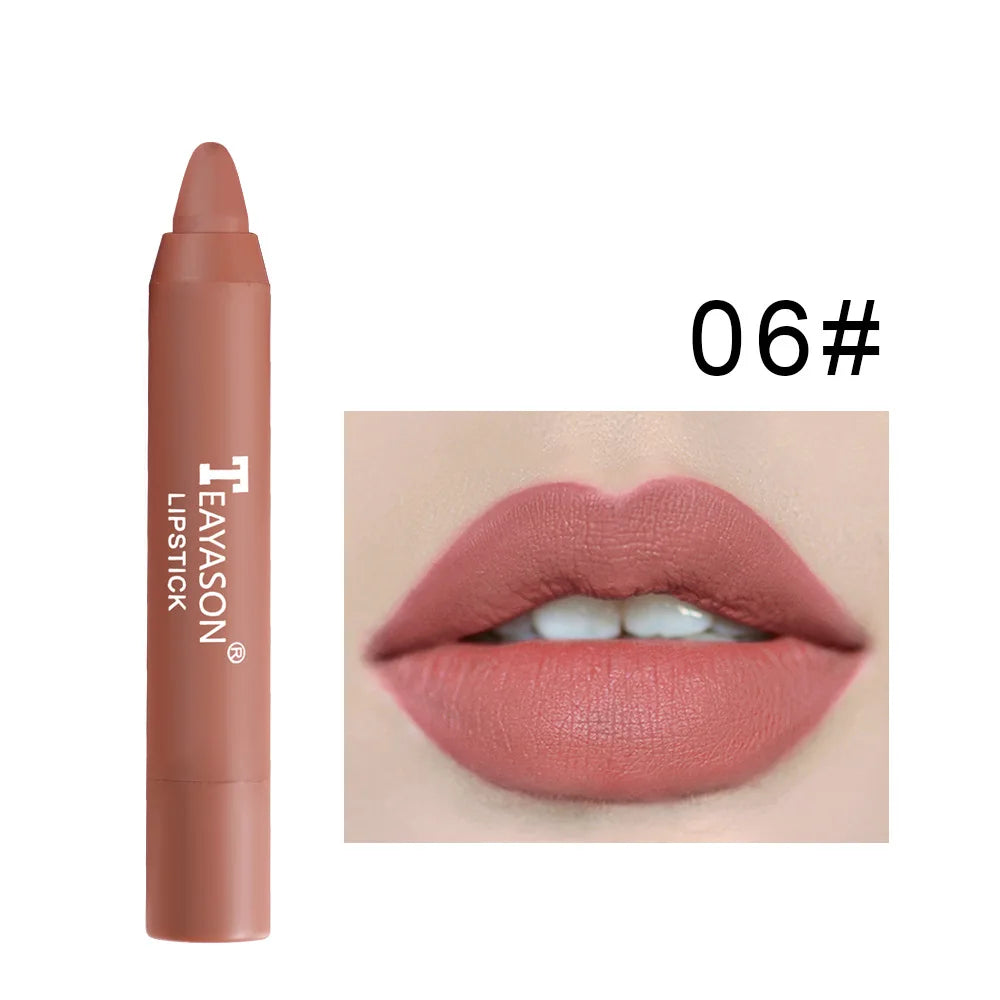 Matte velvet lipstick does not fade, does not stick to cup lipstick lipstick moisturizing lipstick pen nude earth red lipstick p