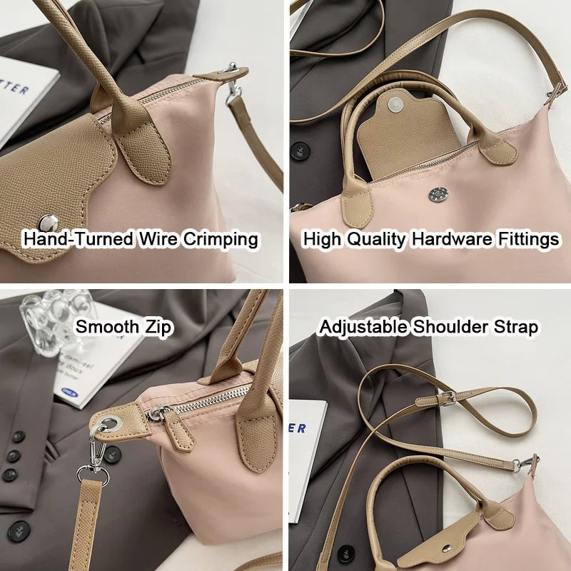 New Fashion Ladies Shoulder Bag, Large Capacity Fashionable And Durable Ladies Crossbody Bag, Ladies Nylon Simple Handbag