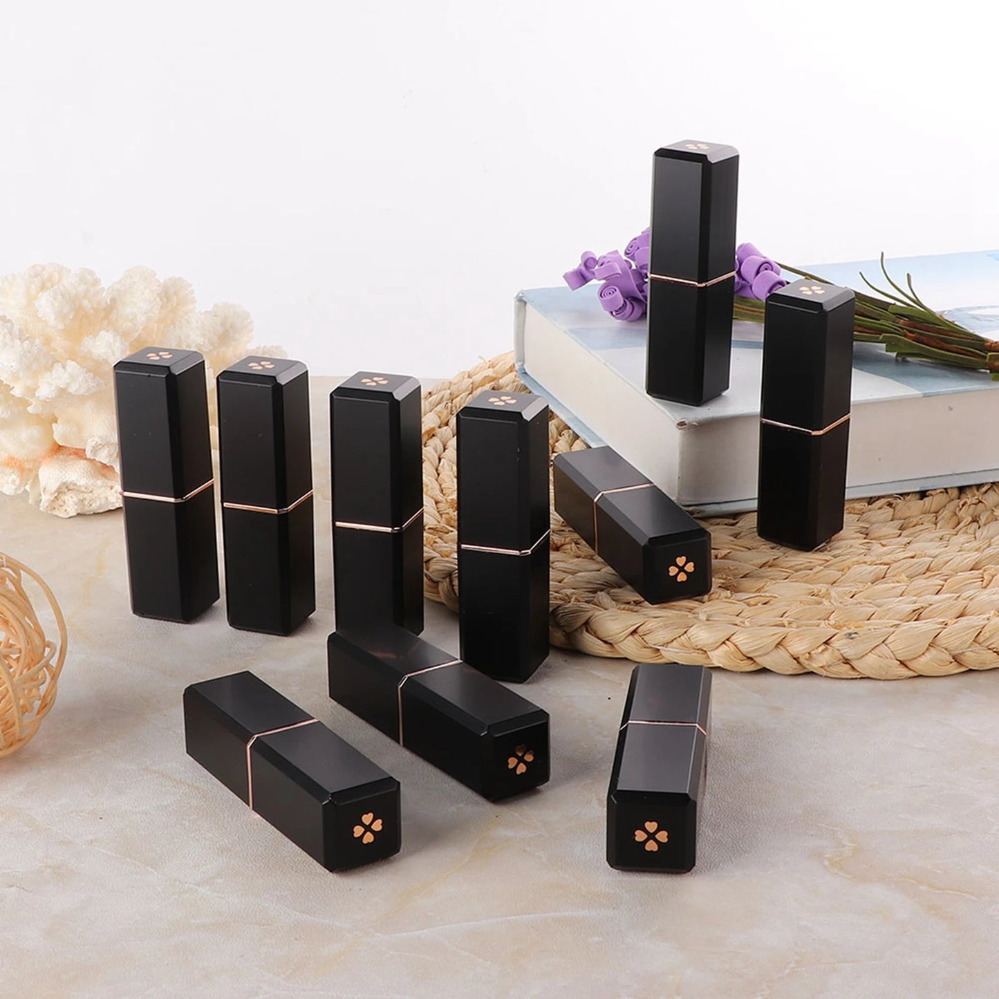 10Pcs DIY Cosmetic Tube Lipstick Tube Lipstick Container DIY Cosmetic Lipstick Empty Tubes Self Made Lipstick Containers Tubes