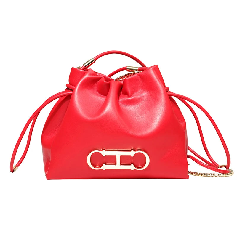 CH Casual Style Daily Ladies Small Bag Premium Sense Ladies Commuter Bag High Quality Solid Colour Design Ladies Shoulder Bag