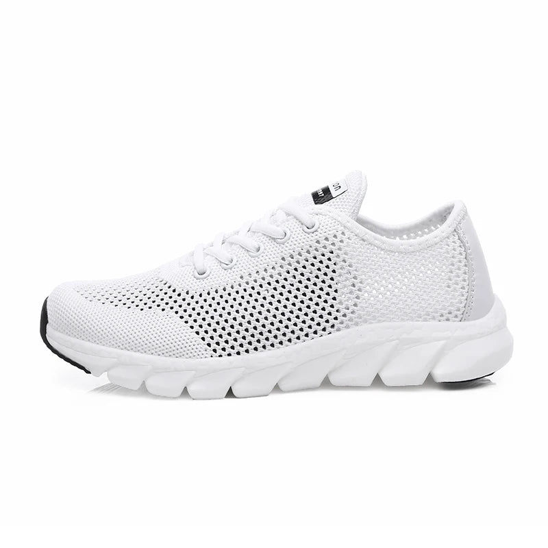 2022 Summer New Ladies Sneakers Breathable Lightweight Outdoor Running Sneakers Ladies Solid Color Tennis Ladies Casual Shoes