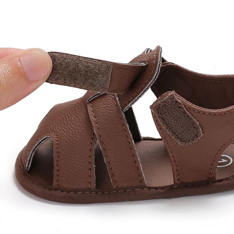 Baby First Walkers Baby 0-18 months Boy Girl Slippers Toddler Kids Nursery School Summer New Leather Shoes