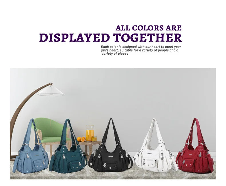 Ladies Hand Bags for Women Pu Casual Single Shoulder Crossbody Bag Multifunctional Purses and Handbags Повседневная Сумка