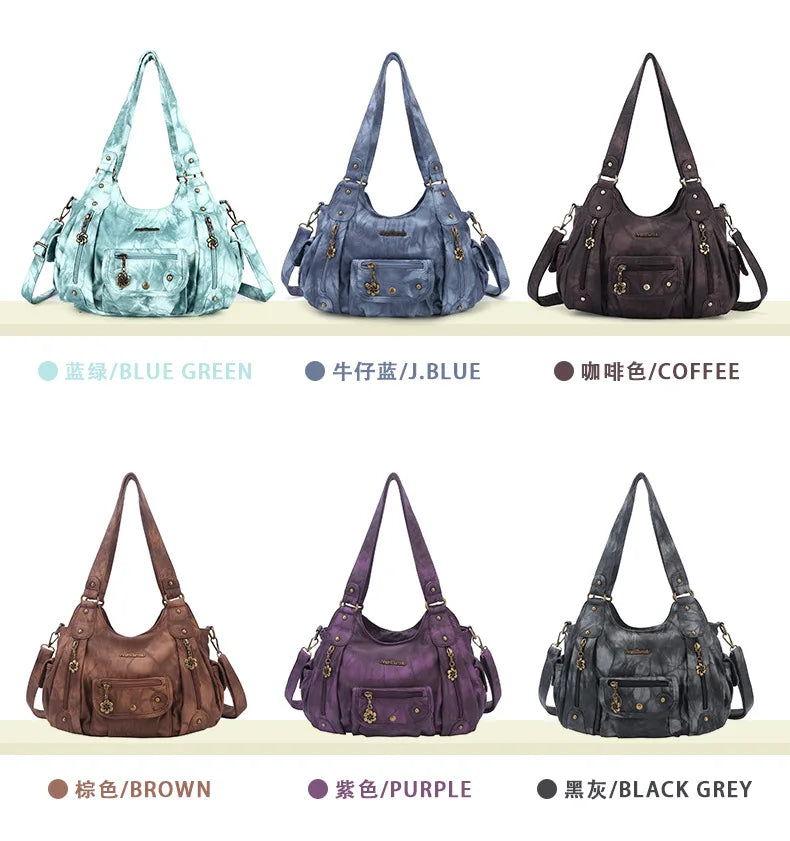 Ladies Hand Bags for Women Pu Casual Single Shoulder Crossbody Bag Multifunctional Purses and Handbags Повседневная Сумка