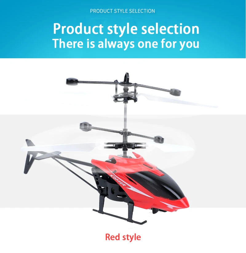 Rechargeable Mini RC Drone Remote Safe Fall-resistant RC Helicopters Drone Children Toys（No remote control battery）