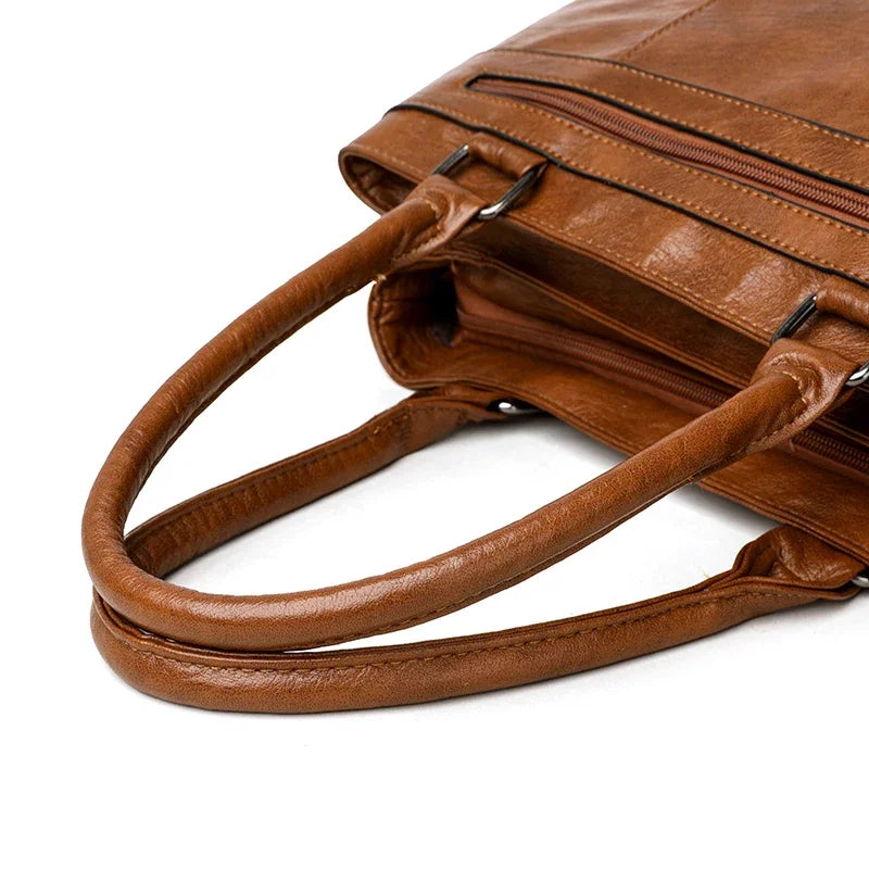 Elegant Handbags For Women High Quality Pu Leather Top-Handle Bags Purse Ladies Shoulder Crossbody Bag Casual Tote bolso purses