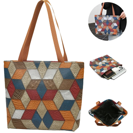 Ladies' high-end handbags - plain tote bags - fashionable cross-body bags - essential for shopping - suitable for all seasons.