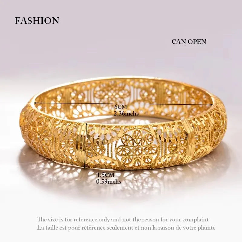 24k Bangles Girls Dubai Gold Color Turkish Egyptian Algeria Indian Moroccan Saudi Gold Color Bangles Kids Bangles  Jewelry