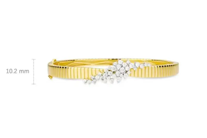 Bellux Real gold Plated Sterling Silver Bangle bracelets women jewellery women Original and pure 925 sterling silver bracelets