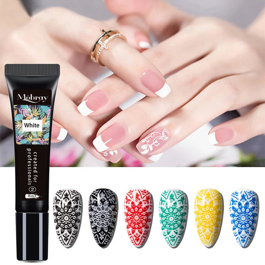 Nail Art Stamping Gel Polish: Colorful Special Paints for Steel Plate Printing & Phototherapy Transfer Nail Art