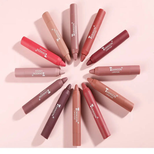 Matte velvet lipstick does not fade, does not stick to cup lipstick lipstick moisturizing lipstick pen nude earth red lipstick p