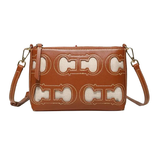 CH Fashion Hollow Design Ladies Crossbody Bag Simple Versatile Style Ladies Shoulder Bag Daily Commuter Ladies Bags